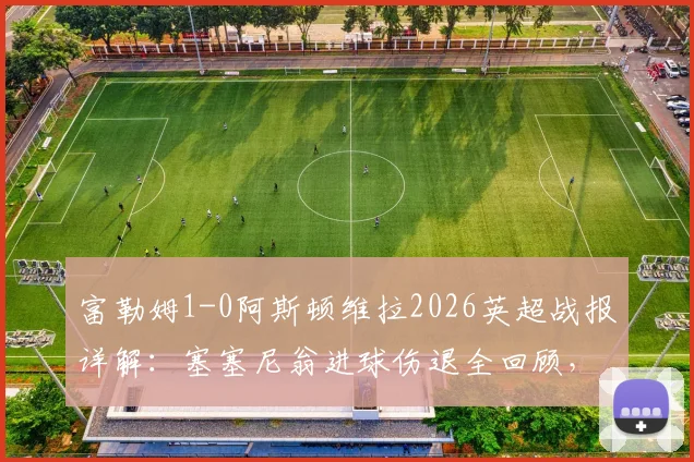 富勒姆1-0阿斯顿维拉2026英超战报详解:塞塞尼翁进球伤退全回顾,附全场数据与战术解析